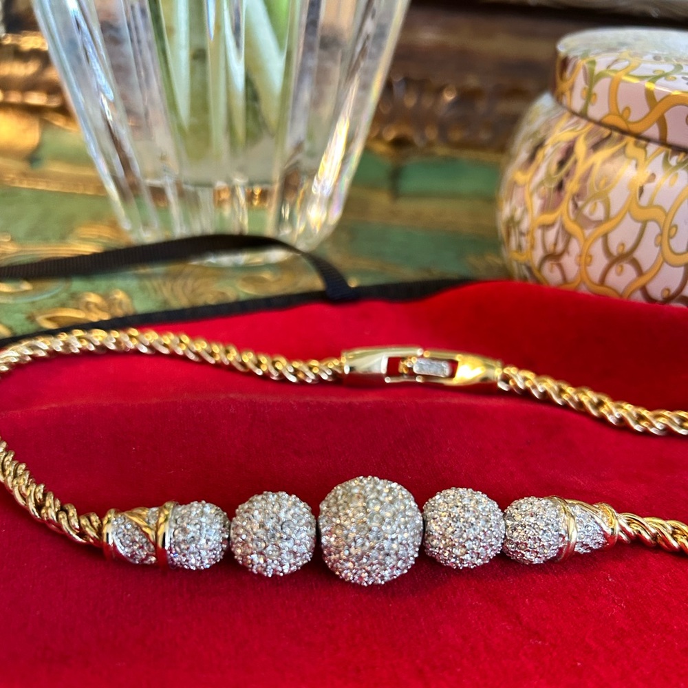 Vintage Swarovski Choker (stamped with a swan)